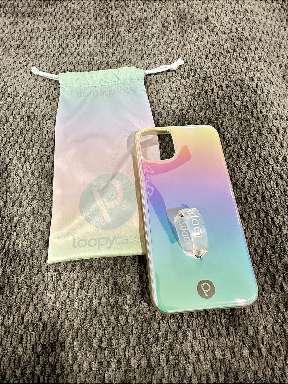 Loopy iPhone 11 Pro Max Iridescent Phone Case with Loop